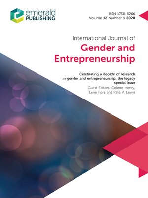 cover image of International Journal of Gender and Entrepreneurship, Volume 12, Number 1